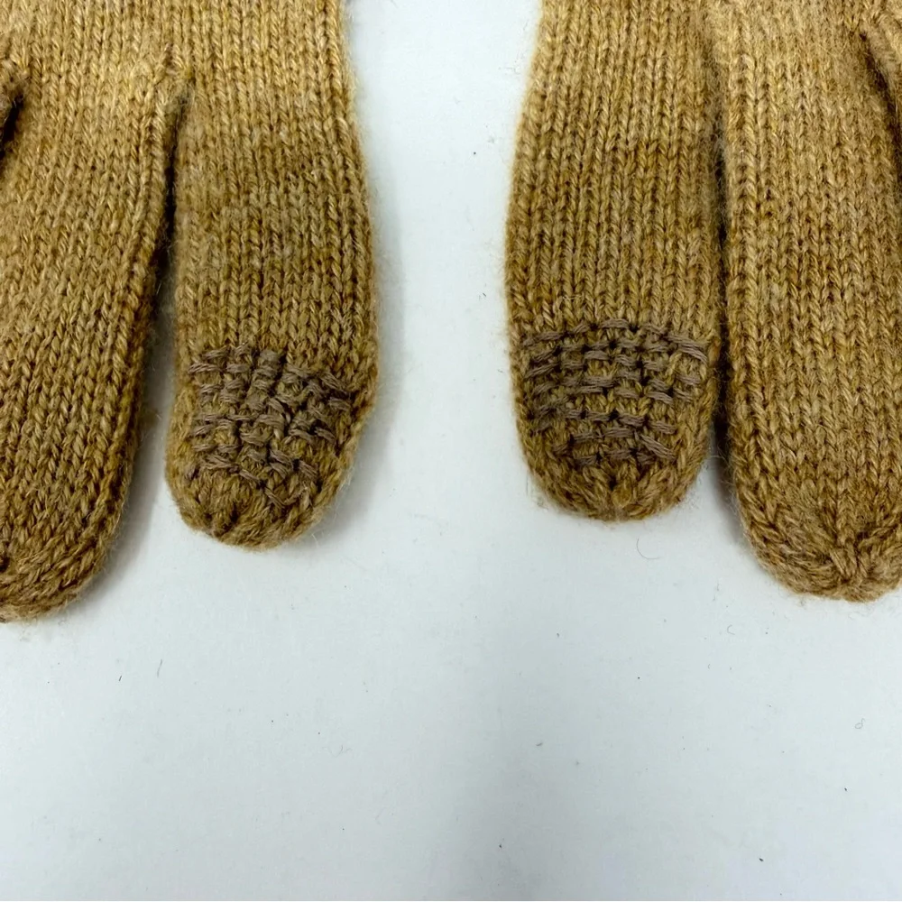 Alashan 100% Cashmere Texting Essential Glove Natural Tan One Size Fits Most